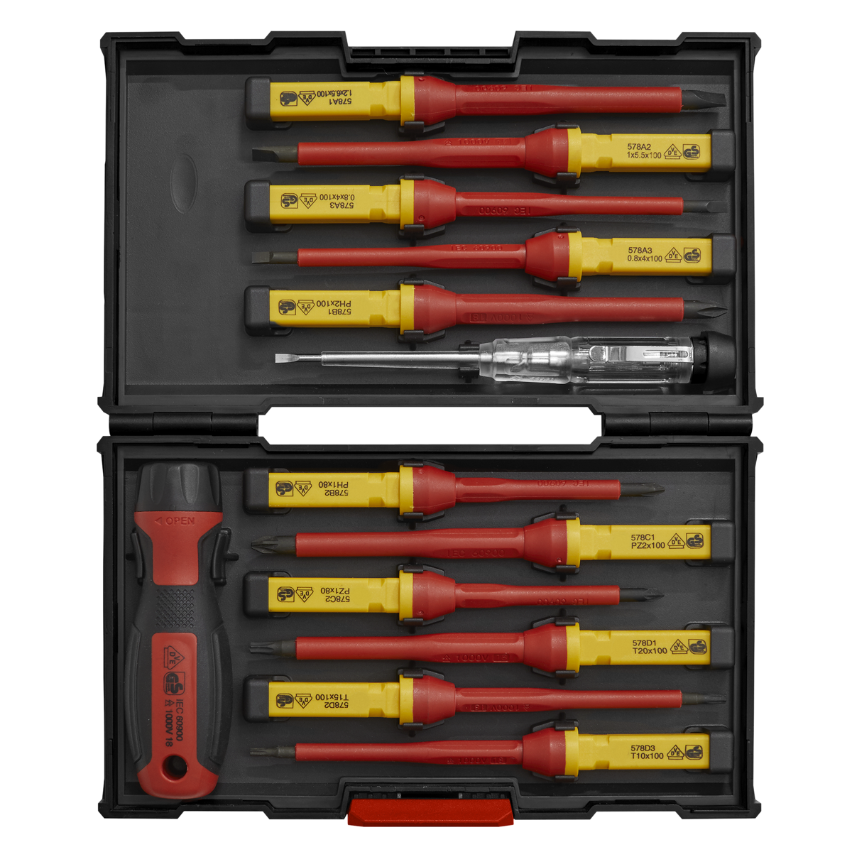 Sealey AK6128 Premier Interchangeable Screwdriver Set 13pc - VDE Approved - additional view 7