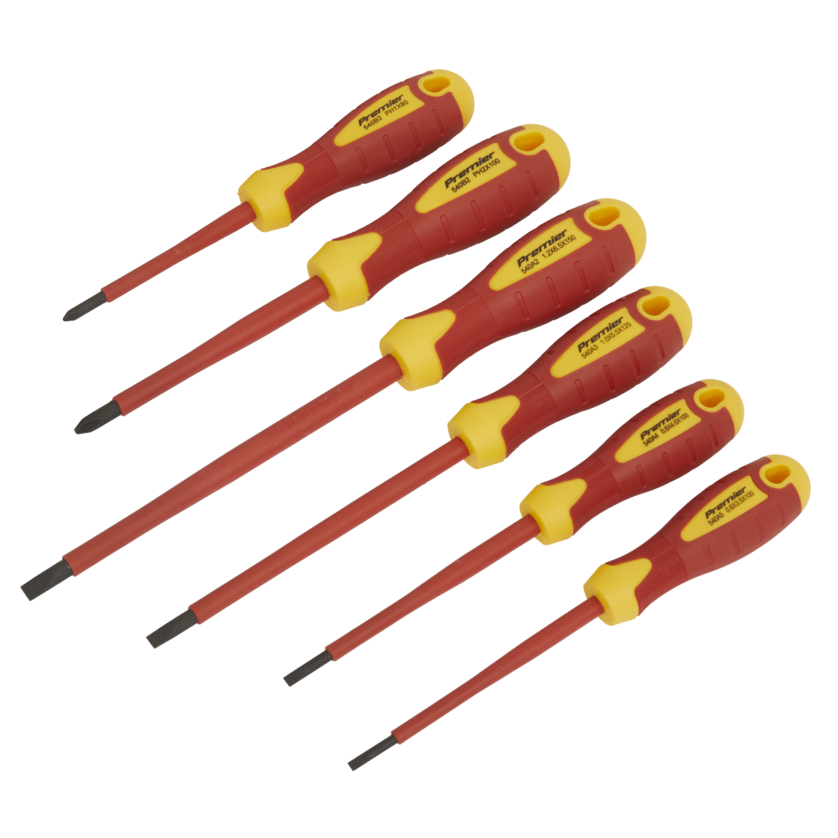 Sealey AK6130 Premier Screwdriver Set 6pc - VDE Approved