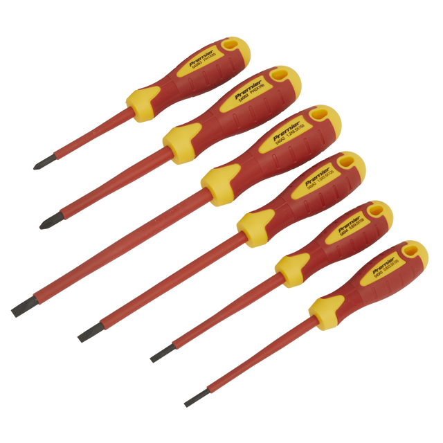 Sealey AK6130 Premier Screwdriver Set 6pc - VDE Approved