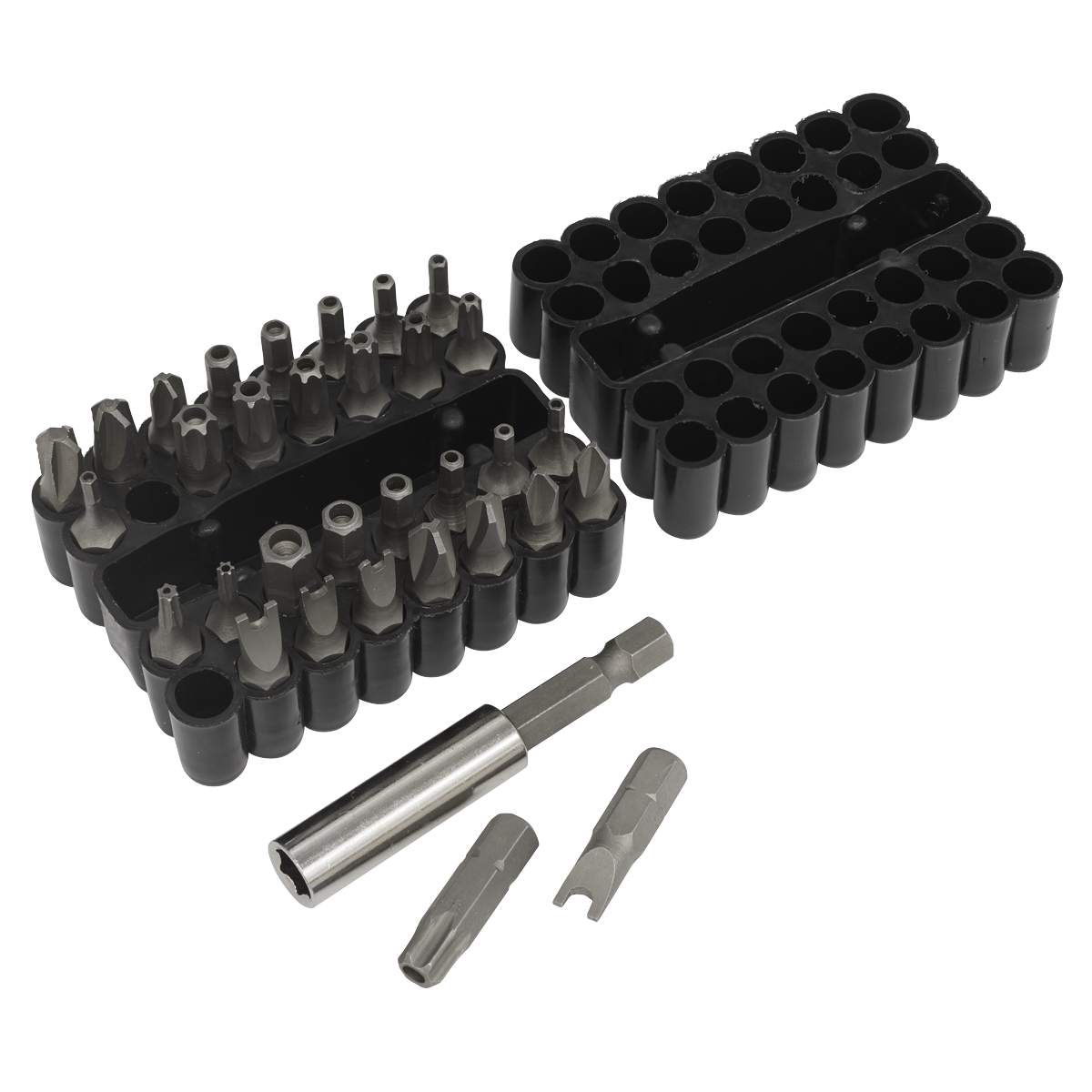 Sealey AK614 Premier Power Tool Security Bit & Magnetic Adaptor Set 33pc