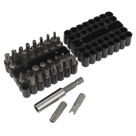 Sealey AK614 Premier Power Tool Security Bit & Magnetic Adaptor Set 33pc