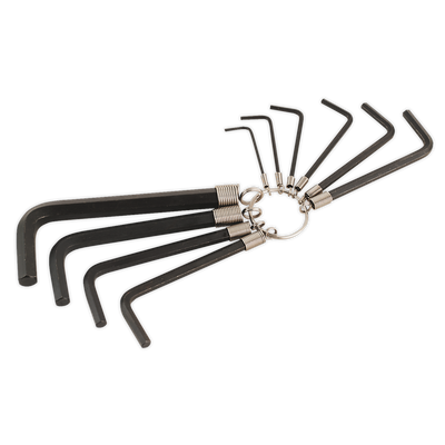 Sealey AK6148 Premier Hex Key Set on Ring 10pc