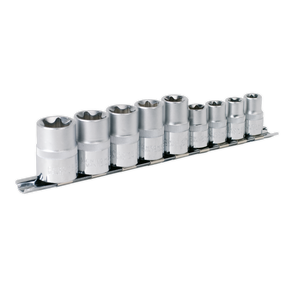 Sealey AK617 Premier TRX-Star* Socket Set 3/8" & 1/2"Sq Drive E10-E14 & E16-E24 9pc