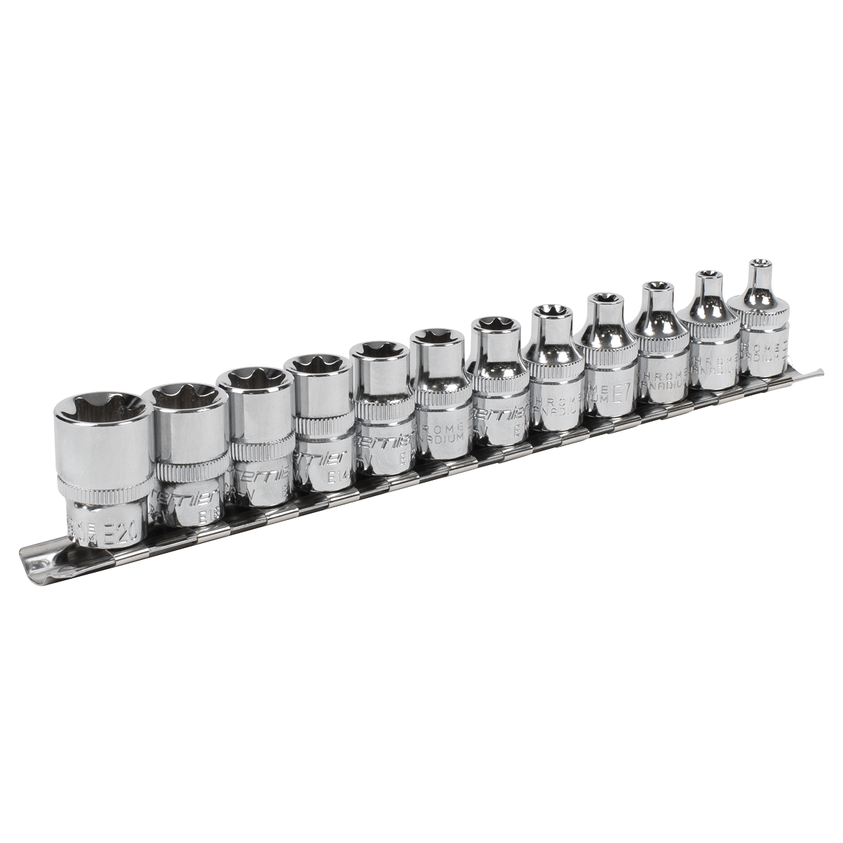 Sealey AK61806 Premier TRX-Star* Socket Set 3/8"Sq Drive E4-E20 12pc