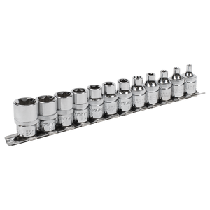 Sealey AK61806 Premier TRX-Star* Socket Set 3/8"Sq Drive E4-E20 12pc