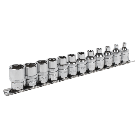 Sealey AK61806 Premier TRX-Star* Socket Set 3/8"Sq Drive E4-E20 12pc