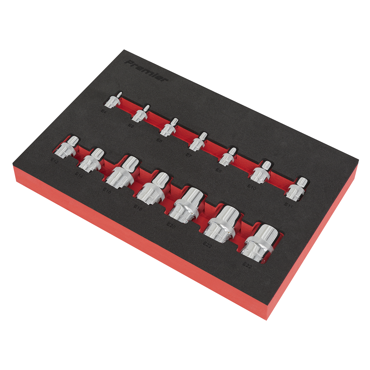 Sealey AK61807 Premier TRX-Star* Socket Set 1/4", 3/8" & 1/2"Sq Drive 14pc - additional view 2