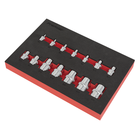 Sealey AK61807 Premier TRX-Star* Socket Set 1/4", 3/8" & 1/2"Sq Drive 14pc - additional view 2