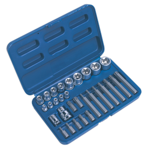 Sealey AK619 Premier TRX-Star* Socket & Bit Set 1/4", 3/8" & 1/2"Sq Drive 30pc