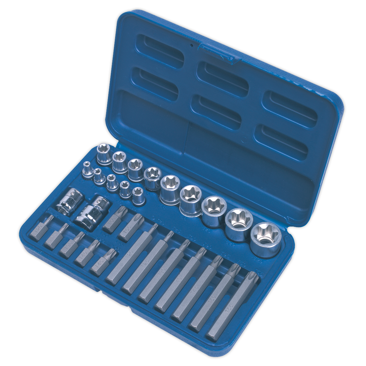 Sealey AK619 Premier TRX-Star* Socket & Bit Set 1/4", 3/8" & 1/2"Sq Drive 30pc - additional view 6