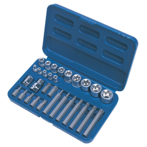 Sealey AK619 Premier TRX-Star* Socket & Bit Set 1/4", 3/8" & 1/2"Sq Drive 30pc - additional view 6
