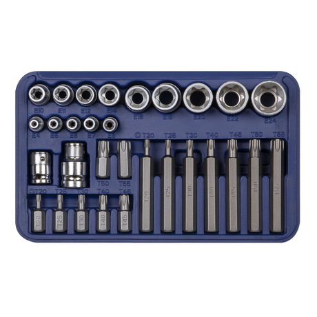 Sealey AK619 Premier TRX-Star* Socket & Bit Set 1/4", 3/8" & 1/2"Sq Drive 30pc - additional view 2