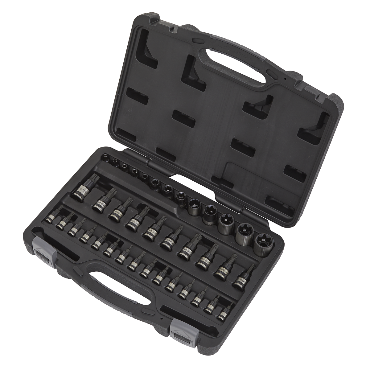 Sealey AK6197B Premier Black TRX-Star* Socket & Security Socket Bit Set 1/4", 3/8" & 1/2"Sq Drive 38pc - additional view 3