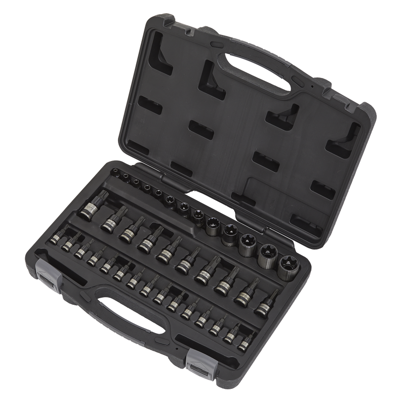 Sealey AK6197B Premier Black TRX-Star* Socket & Security Socket Bit Set 1/4", 3/8" & 1/2"Sq Drive 38pc - additional view 3