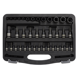 Sealey AK6197B Premier Black TRX-Star* Socket & Security Socket Bit Set 1/4", 3/8" & 1/2"Sq Drive 38pc - additional view 4