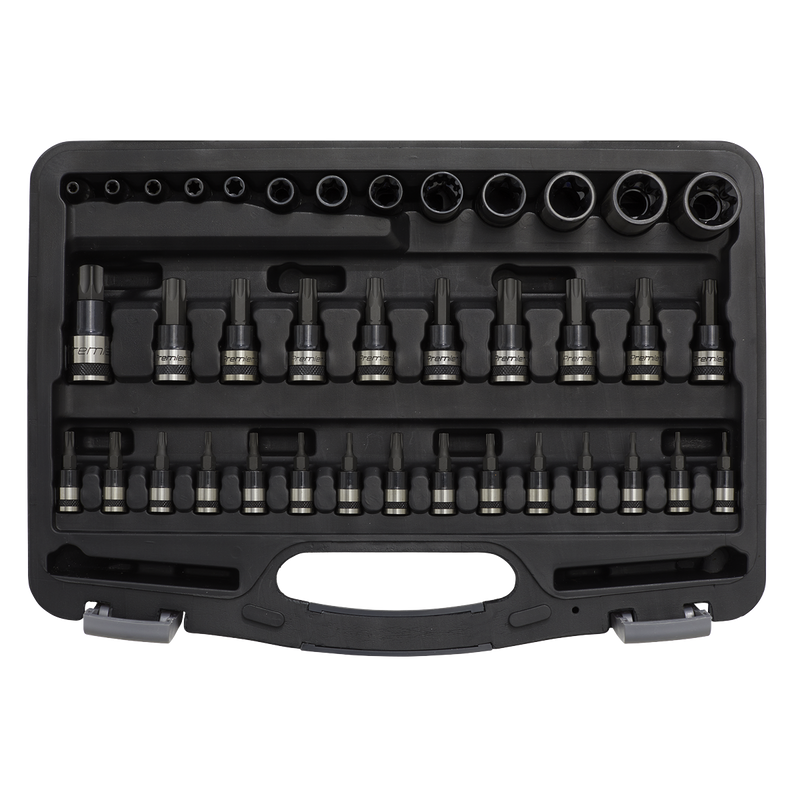 Sealey AK6197B Premier Black TRX-Star* Socket & Security Socket Bit Set 1/4", 3/8" & 1/2"Sq Drive 38pc - additional view 4