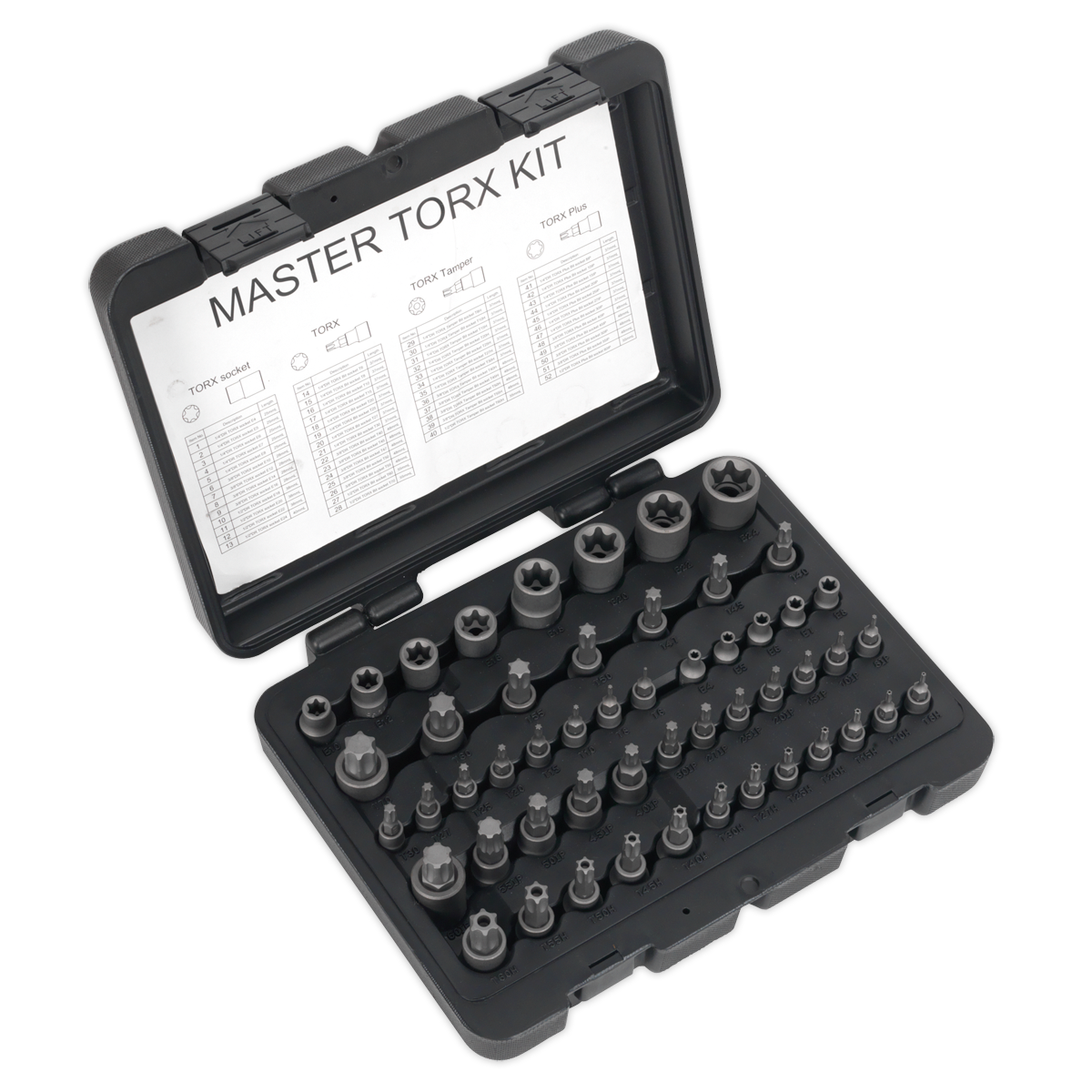 Sealey AK6199 Premier TRX-Star* Master Socket Set 52pc 1/4", 3/8" & 1/2"Sq Drive 52pc