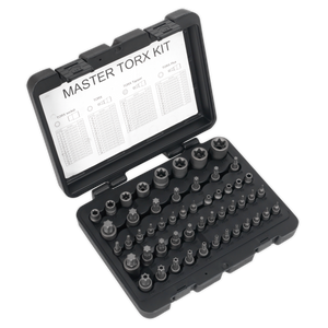 Sealey AK6199 Premier TRX-Star* Master Socket Set 52pc 1/4", 3/8" & 1/2"Sq Drive 52pc