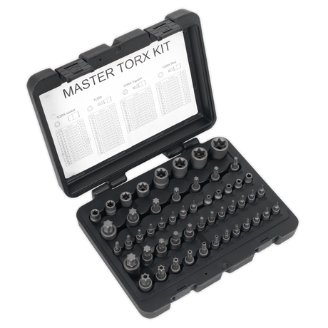 Sealey AK6199 Premier TRX-Star* Master Socket Set 52pc 1/4", 3/8" & 1/2"Sq Drive 52pc
