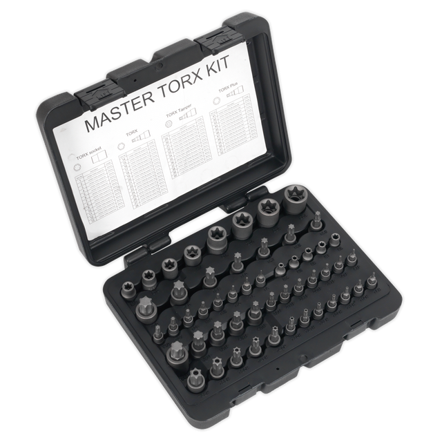 Sealey AK6199 Premier TRX-Star* Master Socket Set 52pc 1/4", 3/8" & 1/2"Sq Drive 52pc