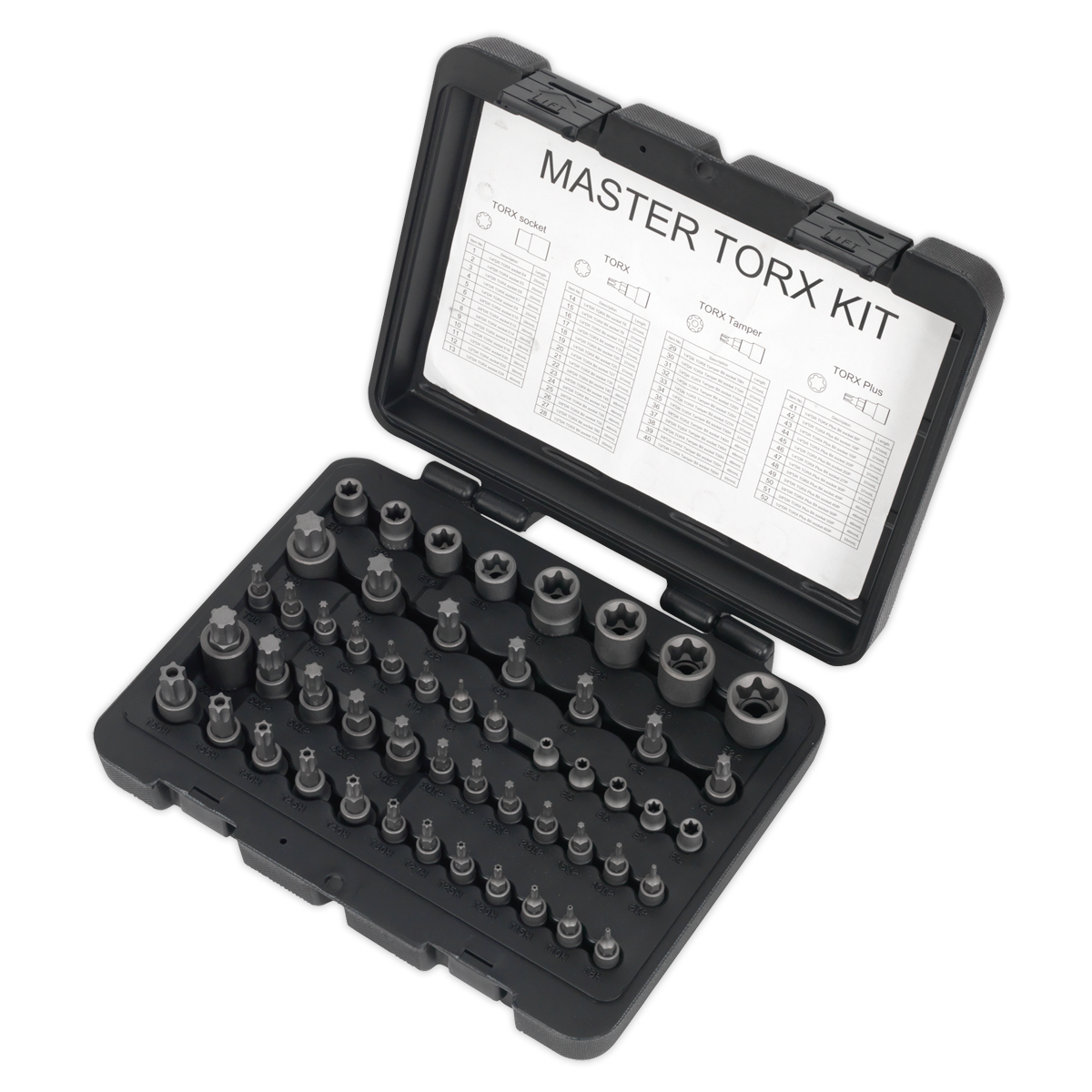 Sealey AK6199 Premier TRX-Star* Master Socket Set 52pc 1/4", 3/8" & 1/2"Sq Drive 52pc - additional view 3