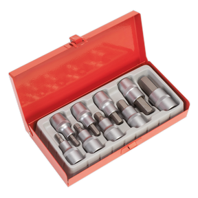Sealey AK620 Premier Hex Socket Bit Set 1/2"Sq Drive 9pc