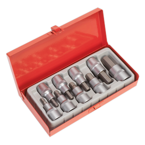 Sealey AK620 Premier Hex Socket Bit Set 1/2"Sq Drive 9pc