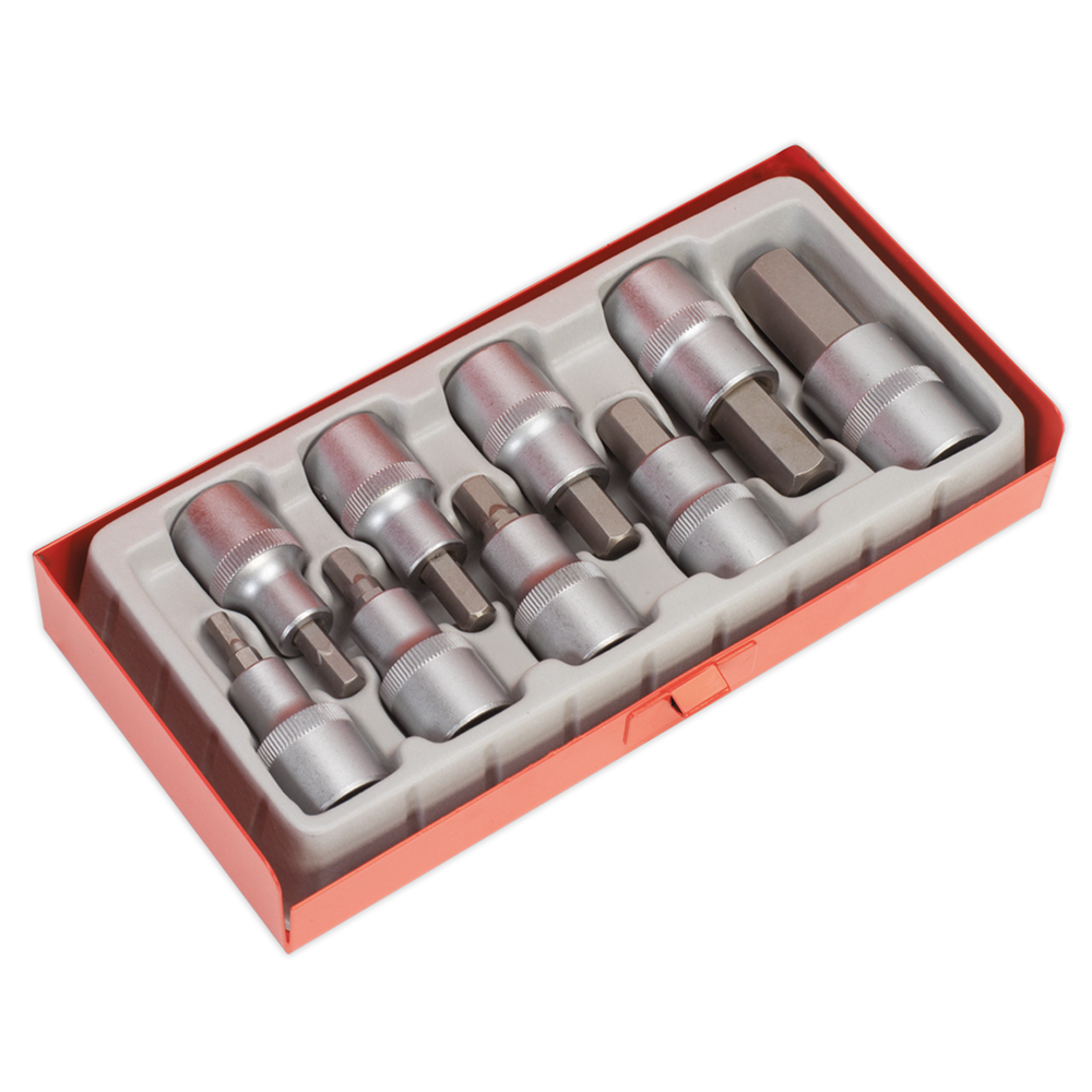 Sealey AK620 Premier Hex Socket Bit Set 1/2"Sq Drive 9pc - additional view 4
