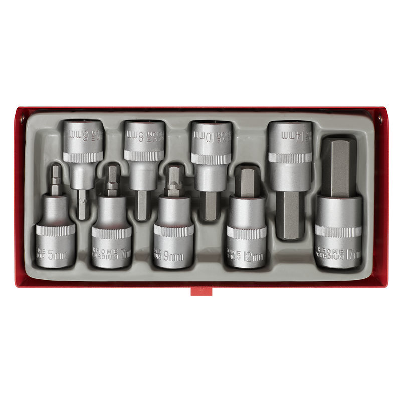 Sealey AK620 Premier Hex Socket Bit Set 1/2"Sq Drive 9pc - additional view 5
