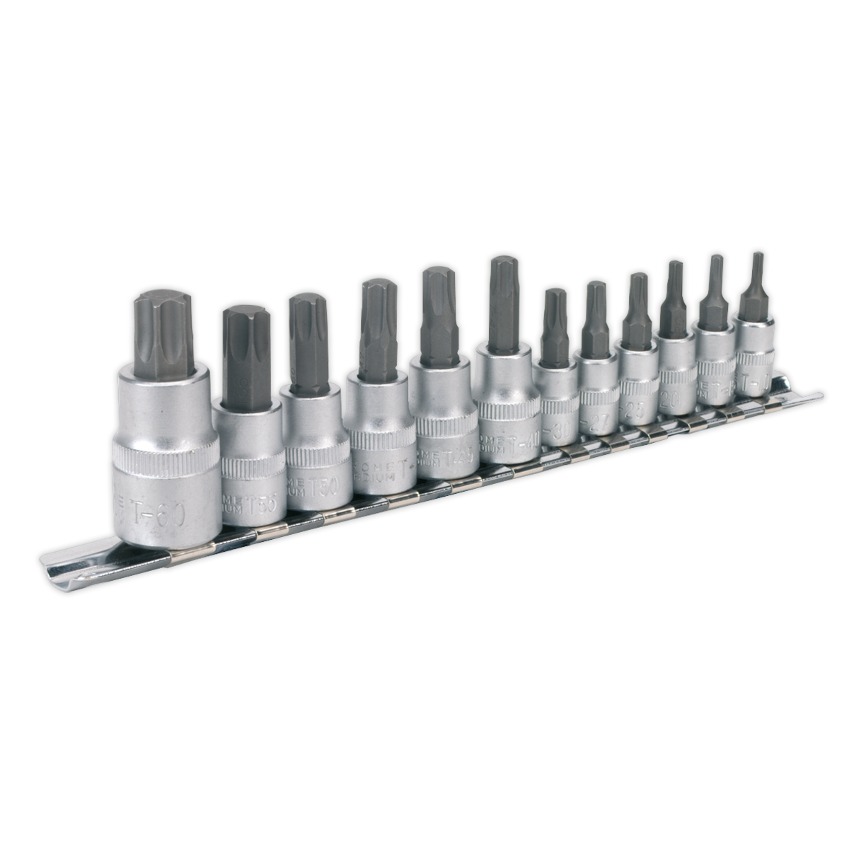 Sealey AK6213 Premier TRX-Star* Socket Bit Set 1/4", 3/8" & 1/2"Sq Drive 12pc