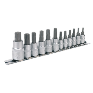Sealey AK6213 Premier TRX-Star* Socket Bit Set 1/4", 3/8" & 1/2"Sq Drive 12pc