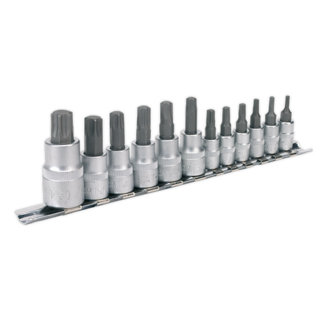 Sealey AK6213 Premier TRX-Star* Socket Bit Set 1/4", 3/8" & 1/2"Sq Drive 12pc
