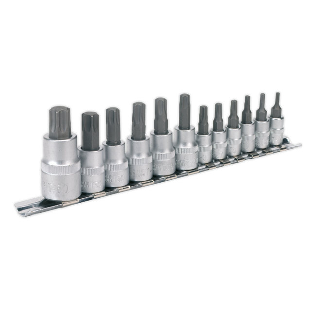 Sealey AK6213 Premier TRX-Star* Socket Bit Set 1/4", 3/8" & 1/2"Sq Drive 12pc