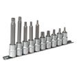 Sealey AK6215 Premier Spline Socket Bit Set 1/2"Sq Drive 10pc