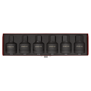 Sealey AK6217 Premier Hex Impact Socket Bit Set 3/4"Sq Drive 6pc - additional view 4