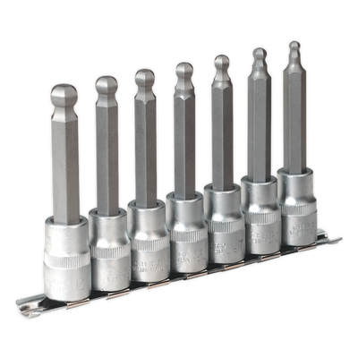 Sealey AK622 Premier Ball-End Hex Socket Bit Set 1/2"Sq Drive 7pc