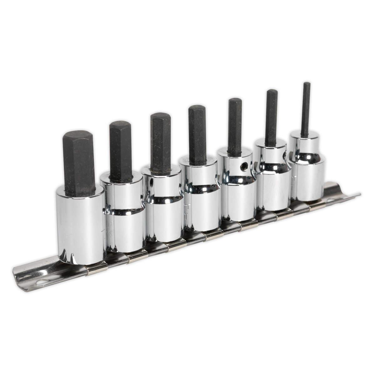Sealey AK62253 Premier Hex Socket Bit Set 3/8"Sq Drive 7pc
