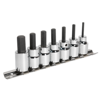 Sealey AK62253 Premier Hex Socket Bit Set 3/8"Sq Drive 7pc