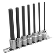Sealey AK62254 Premier Hex Socket Bit Set 3/8"Sq Drive 110mm 7pc