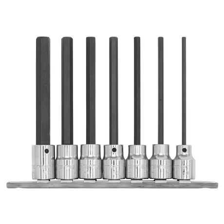 Sealey AK62254 Premier Hex Socket Bit Set 3/8"Sq Drive 110mm 7pc - additional view 2