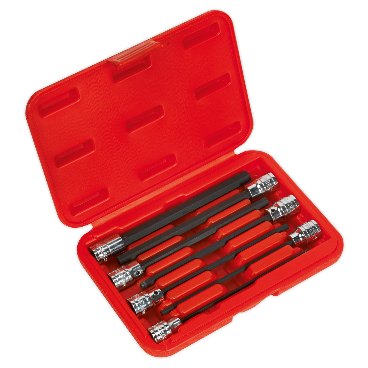Sealey AK62255 Premier Hex Socket Bit Set 3/8"Sq Drive 7pc