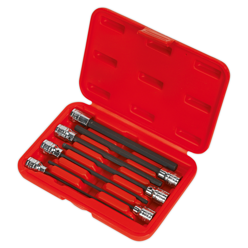 Sealey AK62255 Premier Hex Socket Bit Set 3/8"Sq Drive 7pc - additional view 5