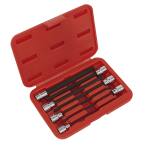 Sealey AK62257 Premier Ball-End Hex Socket Bit Set 3/8"Sq Drive 7pc