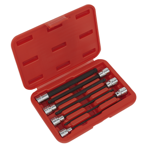 Sealey AK62257 Premier Ball-End Hex Socket Bit Set 3/8"Sq Drive 7pc