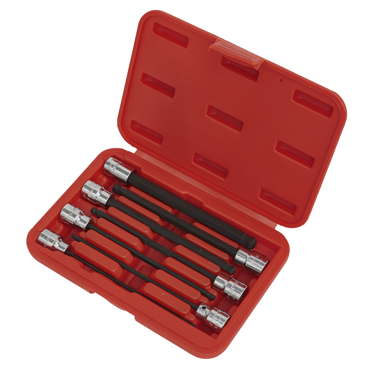 Sealey AK62257 Premier Ball-End Hex Socket Bit Set 3/8"Sq Drive 7pc - additional view 2