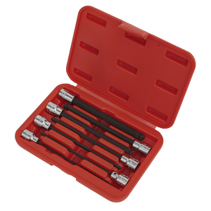 Sealey AK62257 Premier Ball-End Hex Socket Bit Set 3/8"Sq Drive 7pc - additional view 2