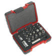 Sealey AK6226 Premier TRX-P* & TRX-TS* Security Bit Set 1/4" & 3/8"Sq Drive 23pc