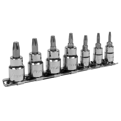 Sealey AK62262 Premier Lock-On™ TRX-Star* Socket Bit Set 1/4" & 3/8"Sq Drive 7pc