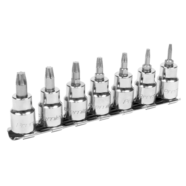Sealey AK62263 Premier Lock-On™ TRX-Star* Socket Bit Set 3/8"Sq Drive 7pc