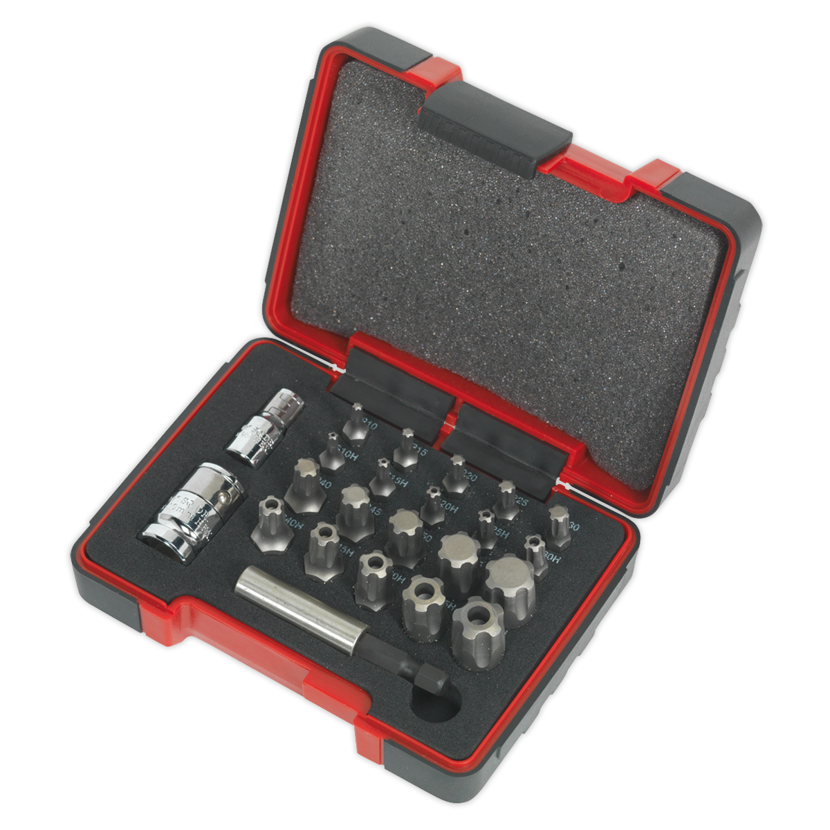 Sealey AK6226 Premier TRX-P* & TRX-TS* Security Bit Set 1/4" & 3/8"Sq Drive 23pc - additional view 2